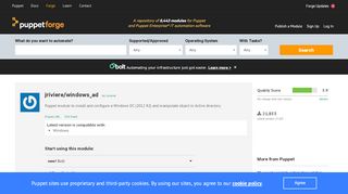 
                            2. jriviere/windows_ad · Puppet Forge