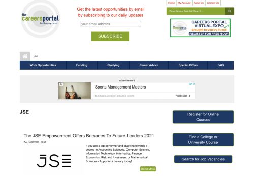 
                            6. JSE | Careers Portal