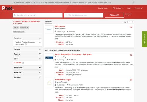 
                            5. JSE Jobs in Sandton - PNet