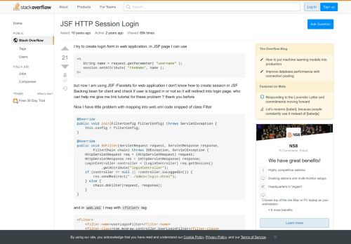 
                            11. JSF HTTP Session Login - Stack Overflow