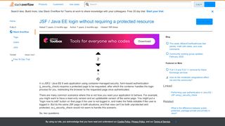 
                            11. JSF / Java EE login without requiring a protected resource - Stack ...