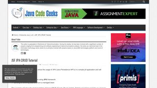 
                            5. JSF JPA CRUD Tutorial | Examples Java Code Geeks - 2019