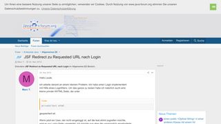 
                            7. JSF - JSF Redirect zu Requested URL nach Login - Java-Forum.org