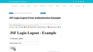 
                            4. JSF Login Logout Form Authentication Example | Catgovind