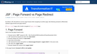 
                            2. JSF : Page Forward vs Page Redirect – Mkyong.com