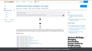 
                            12. JSON Android login validation via mysql - Stack Overflow