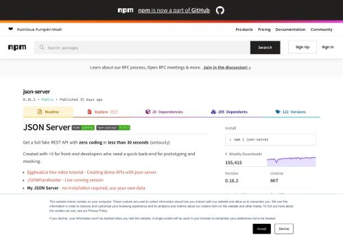 
                            12. json-server - npm