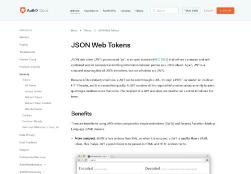 
                            5. JSON Web Tokens (JWT) - Auth0