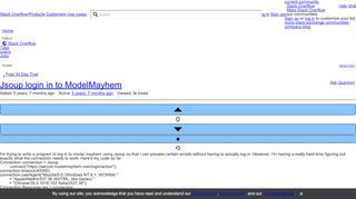 
                            13. Jsoup login in to ModelMayhem - Stack Overflow