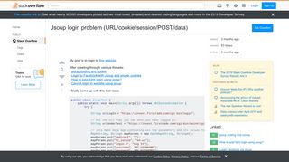 
                            11. Jsoup login problem (URL/cookie/session/POST/data) - Stack Overflow