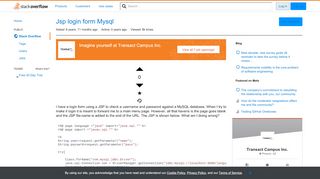 
                            5. Jsp login form Mysql - Stack Overflow