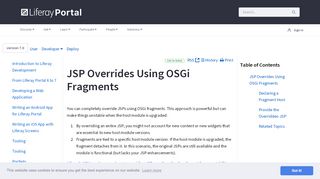 
                            2. JSP Overrides Using OSGi Fragments - Liferay 7.0 - Liferay ...