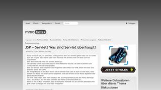 
                            1. JSP = Servlet? Was sind Servlet überhaupt? - Diskussionen über ...