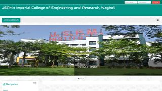 
                            1. JSPM's Imperial College of Engineering and Research, Wagholi