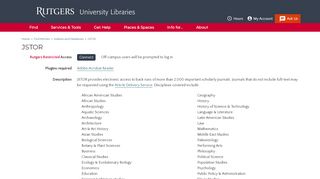 
                            9. JSTOR | Rutgers University Libraries