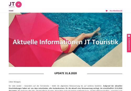 
                            3. JT Touristik geht an den Start | JT Touristik – Eine Marke der Lidl ...