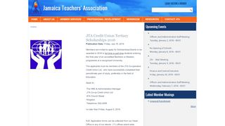 
                            6. JTA Credit Union Tertiary Scholarships 2016 | Jamaica Teachers ...