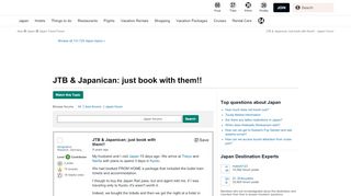 
                            9. JTB & Japanican: just book with them!! - Japan Forum - TripAdvisor