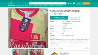 
                            13. Jual Beli Kaos Afrakids Lengan panjang Online Terlengkap - Afrakids ...