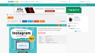 
                            10. Jual CELEBGRAMME Aplikasi Virtual Assistant Instagram Bekerja ...