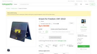 
                            10. Jual Dream For Freedom -D4F- GOLD - Daman Shop | Tokopedia