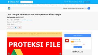 
                            7. Jual Google Sharer Untuk Memproteksi File Google Drive Untuk $20 ...