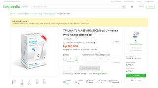 
                            11. Jual TP-Link TL-WA854RE [300Mbps Universal WiFi Range Extender ...