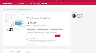 
                            2. Jual VPN & SSH Premium multi login server di lapak Dacung Dayat ...
