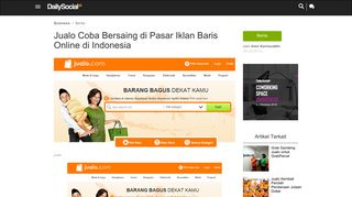 
                            10. Jualo Coba Bersaing di Pasar Iklan Baris Online di Indonesia ...