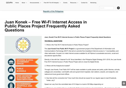 
                            1. Juan Konek – Free Wi-Fi Internet Access in Public Places Project ...