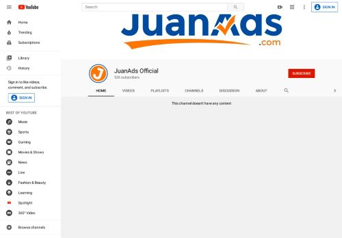 
                            3. JuanAds Official - YouTube