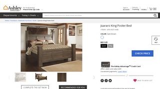 
                            10. Juararo King Poster Bed | Ashley Furniture HomeStore