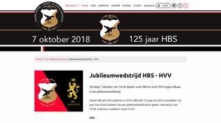 
                            10. Jubileumwedstrijd HBS - HVV · HBS Craeyenhout