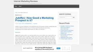 
                            6. JubiRev faq | Internet Marketing Reviews