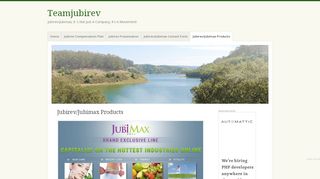 
                            9. Jubirev/Jubimax Products – Teamjubirev
