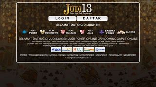
                            8. JUDI13 - Agen Judi Poker Online & Domino Gaple Online