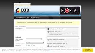 
                            6. Judo-Portal - Wettkampflizenz anfordern