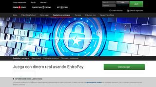 
                            3. Juega con dinero real usando EntroPay - PokerStars