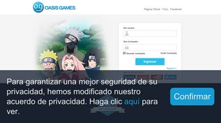 
                            10. Juego oficial de página de Naruto español - Oasis Games