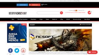 
                            10. Juegos y Suscripciones de NCSoft – Instacodez | Instacodez.com