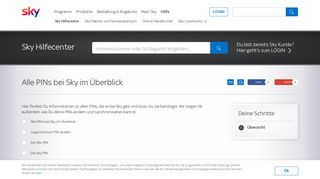 
                            3. Jugendschutz-PIN mit Sky PIN synchronisieren - Sky - Hilfecenter