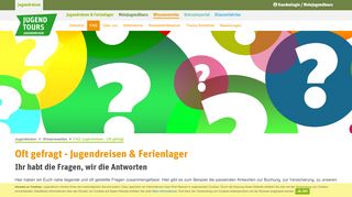 
                            10. Jugendtours-Jugendreisen - Fragen und Antworten