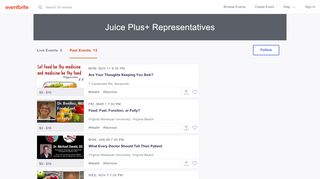 
                            10. Juice Plus+ Representatives Events | Eventbrite