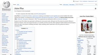 
                            12. Juice Plus - Wikipedia