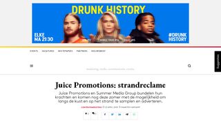 
                            8. Juice Promotions: strandreclame - Adformatie