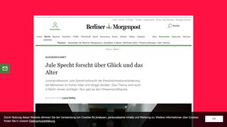 
                            5. Jule Specht forscht über Glück und das Alter - Berlin - Aktuelle ...