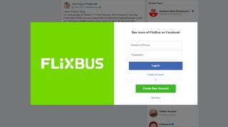 
                            10. Julia Fuge - Liebes Flixbus Team, Ich sitze gerade im... | Facebook