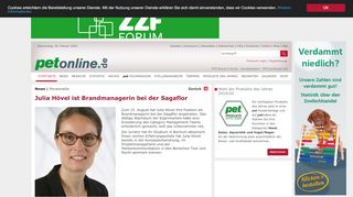 
                            7. Julia Hövel ist Brandmanagerin bei der Sagaflor - petonline.de