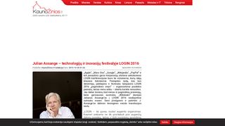 
                            12. Julian Assange – technologijų ir inovacijų festivalyje LOGIN 2016 ...