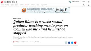 
                            8. Julien Blanc is a racist sexual predator teaching men to prey on ...